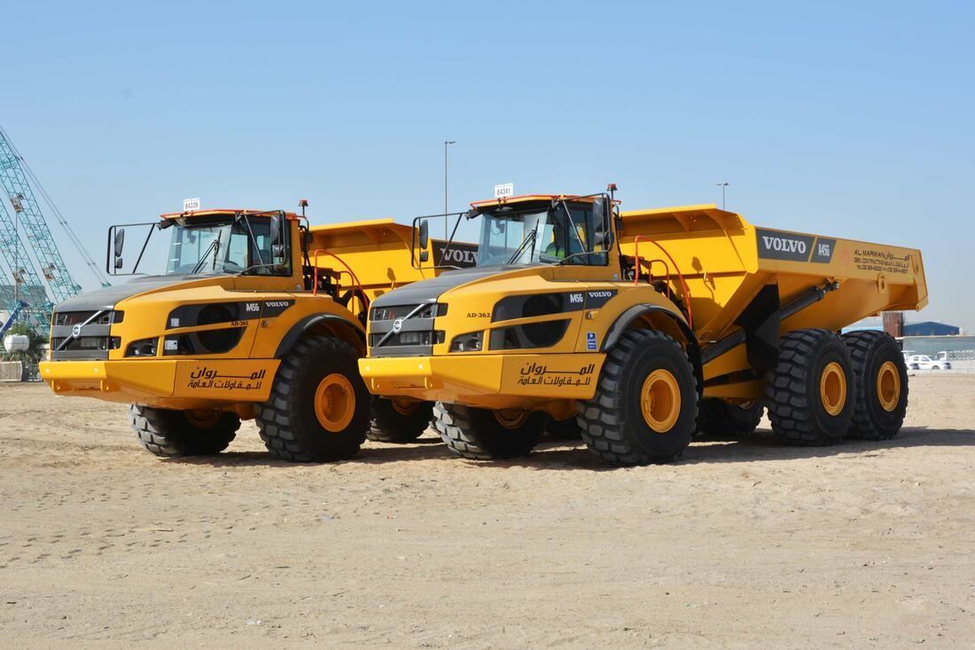 45-Ton Articulated Dump Trucks For Rent | Al Marwan