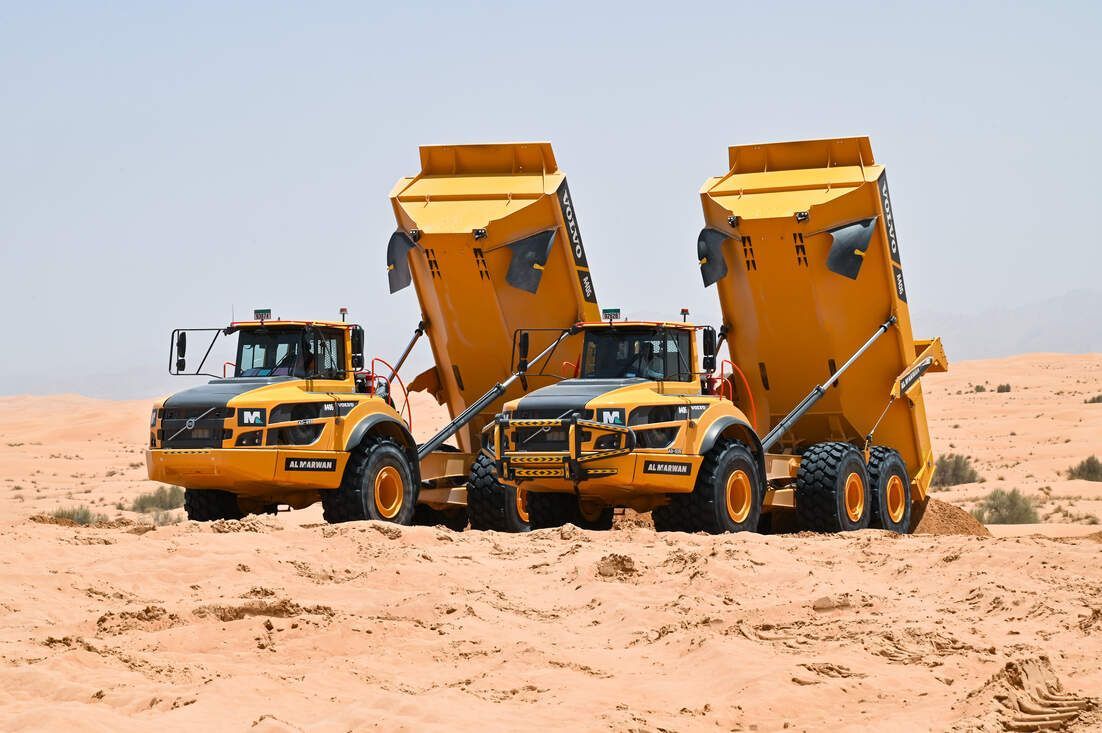 Rent Large 40-Ton Articulated Dump Trucks| Al Marwan