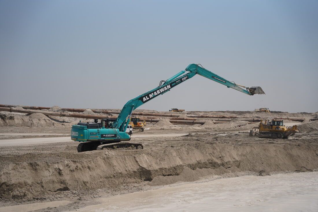 Rent Large 50 Ton Long Boom Excavators | Al Marwan