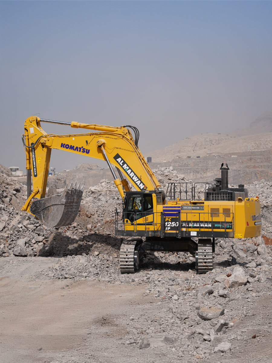 Extensive mining machinery fleet: