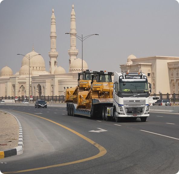 Crane Crawler lifting a dump truck
