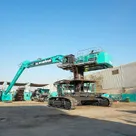 Large Excavators, 80 ton, High Bed, 22 meters Boom Rear View