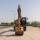2014 Caterpillar M318D Wheeled Excavator Front View