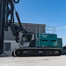 ABI TM26 Piling Rig with Vibro Hammer Attachment Left Side View