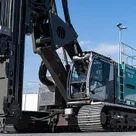 ABI TM26 Piling Rig with Vibro Hammer Attachment Front Left View