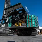 ABI TM26 Piling Rig with Vibro Hammer Attachment Rear Left View