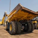 2022 Komatsu HD465-7EO Rigid Dump Truck Rear Left View