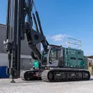 ABI TM26 Piling Rig with Vibro Hammer Attachment Side View