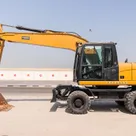 2014 Caterpillar M318D Wheeled Excavator Left Side View