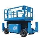 1218RE Electric Scissor Lift White Side image