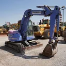 2001 Komatsu PC78UU-6 Mini Excavator Front Right View