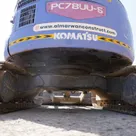 2001 Komatsu PC78UU-6 Mini Excavator Undercarriage View