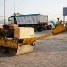 2002 Sakai HV51ST Walk-Behind Roller Rear Left View - RO-0086