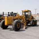 2009 Komatsu GD705A-4AE Motor Grader Front Left View