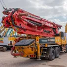 2011 Sany Concrete Pump with Actros 33 Truck Mercedes Rear Right View