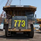 2019 Caterpillar 777E Rigid Dump Truck Front View