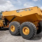 2020 Caterpillar 745 Articulated Dump Truck Rear Left View