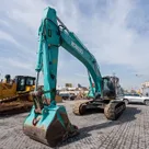 2021 Kobelco SK350LC-10 Track Excavator Front Left View