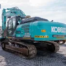 2021 Kobelco SK350LC-10 Track Excavator Rear Left View