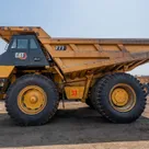2022 Caterpillar 777E Rigid Dump Truck Left Side View