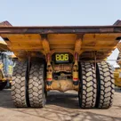 2022 Caterpillar 777E Rigid Dump Truck Rear View