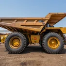2022 Caterpillar 777E Rigid Dump Truck Right Side View