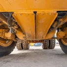 2022 Caterpillar 777E Rigid Dump Truck Under Carriage View