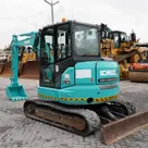 2022 Kobelco SK55SRX-6 Mini Excavator Rear Left View