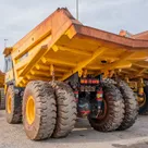 2024 Komatsu HD465-7EO Rigid Dump Truck Rear Left View