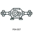 P04-007 (3T) STEERING KNUCKLE BEARING 33206