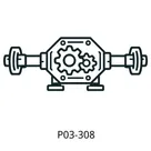 P03-308 (3T) STEERING WHEEL HUB BEARING - 32209