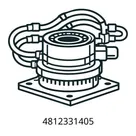 4812331405 H.P.PIPE ASSLY.BEND,700 MM,CYL.NO.1