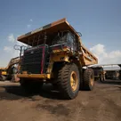 Cat 777E off-highway truck front left view