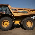 Cat 777E off-highway truck left side view