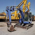 2001 Komatsu PC78UU-6 Mini Excavator Front Left View