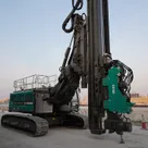 2024 SR35 with ABI Mobilram TM17 Piling Rig Front Right View