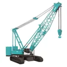 Kobelco CKE1800 crawler crane white background front-right-view