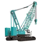 Kobelco CKE1800 crawler crane white background rear-right-view