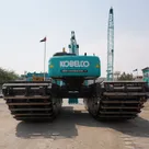 Kobelco SK380 Amphibious Long Boom Excavator rear view