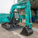 Kobelco SK80-10 Track Excavator Front Right View