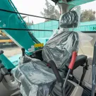 Kobelco SK80-10 Track Excavator Inside Cabin View