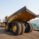 off-highway-Komatsu-dump-truck HD785 rear left view