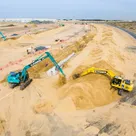 Rent 22-ton Excavators on action, Long Boom 14-meters, 