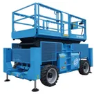 Diesel Rough Terrain Scissor Lifts Folded Rear
