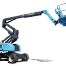 sinoboom ab18ej electric articulated boom lift front right view