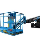 sinoboom tb22j plus telescopic boom lift front left view