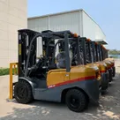 Socma HNF-35 Diesel Forklift Rear Left View
