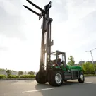 Socma HNF-180 Diesel Forklift Lifted Forks