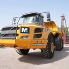 volvo a35f articulated hauler front left view