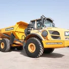 volvo a35f articulated hauler front right view